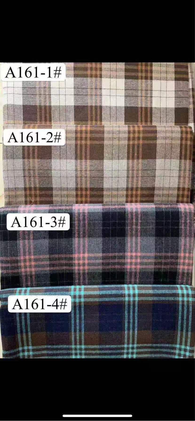 磨毛格子布料法兰绒 梭织校服台布衬衫格布 涤棉色织提花面料