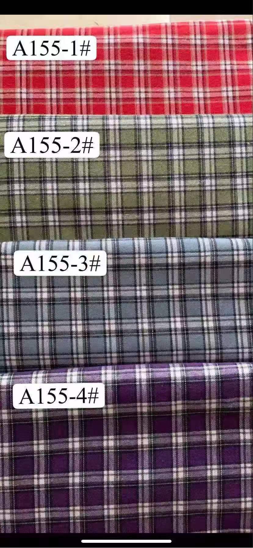 磨毛格子布料法兰绒 梭织校服台布衬衫格布 涤棉色织提花面料