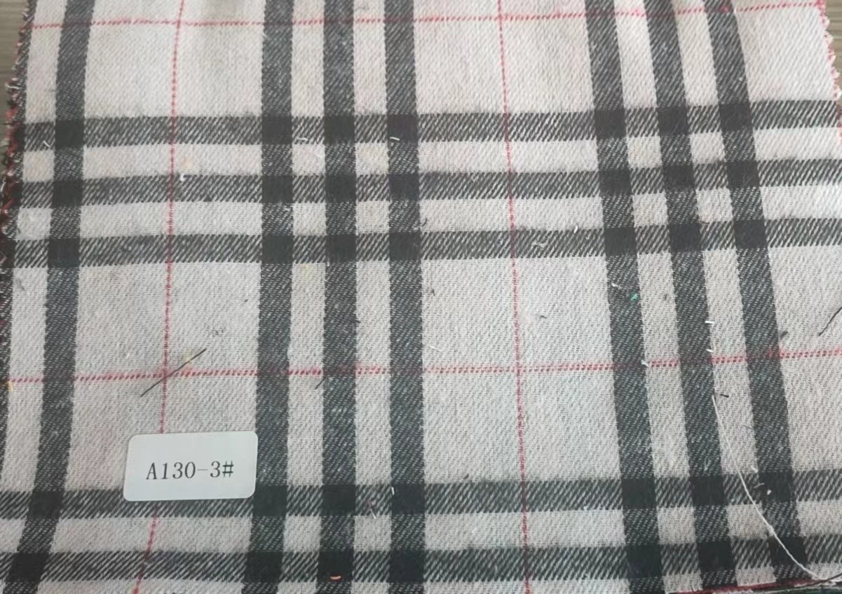 涤棉色织格子布