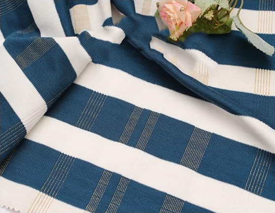 新品TR大循环条纹布 金丝罗纹女装汗布 针织运动服面料