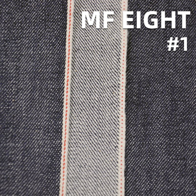 全棉横竖竹节右斜红边牛仔布 15oz 32/33"  MF EIGHT