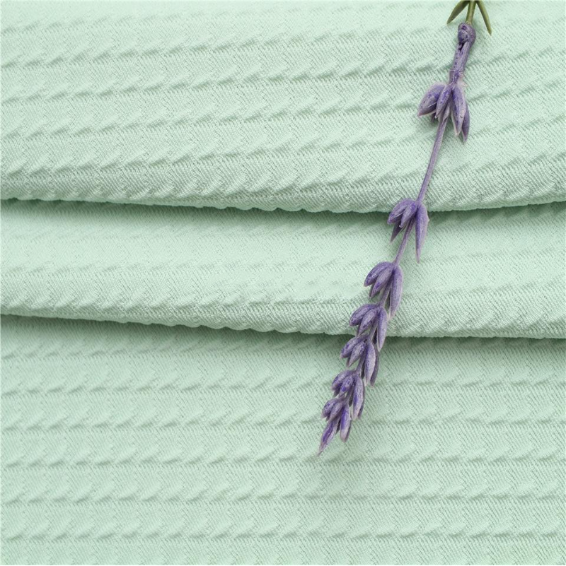 280g哑光小三角提花布 全涤针织提花布 春秋女装制服连衣裙面料