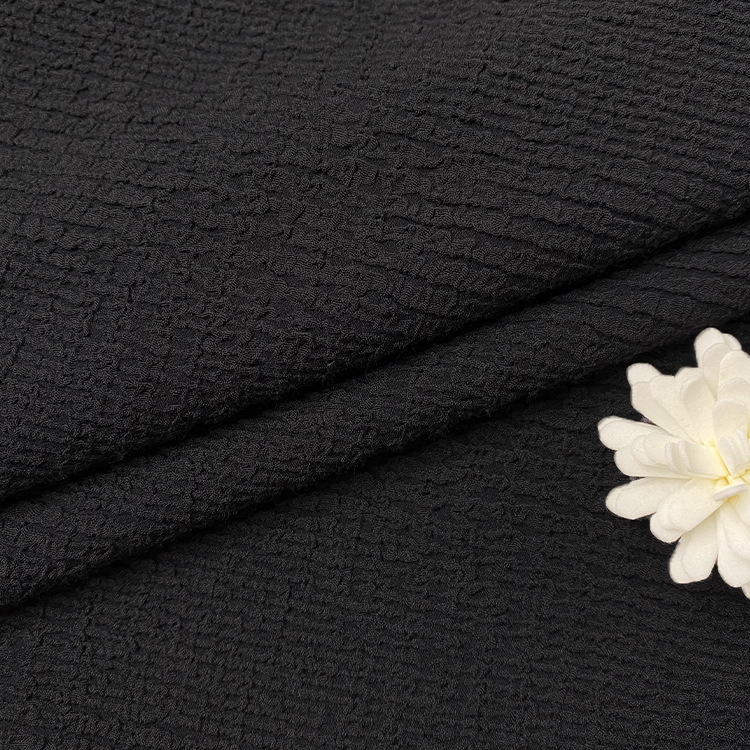 棉锦弹力提花几何格子花型裙子制服面料210GSM 欧美风格肌理面料