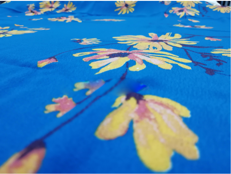现货120D*30s人棉人造丝富丽绉印花春夏时尚时装女裙服装面料