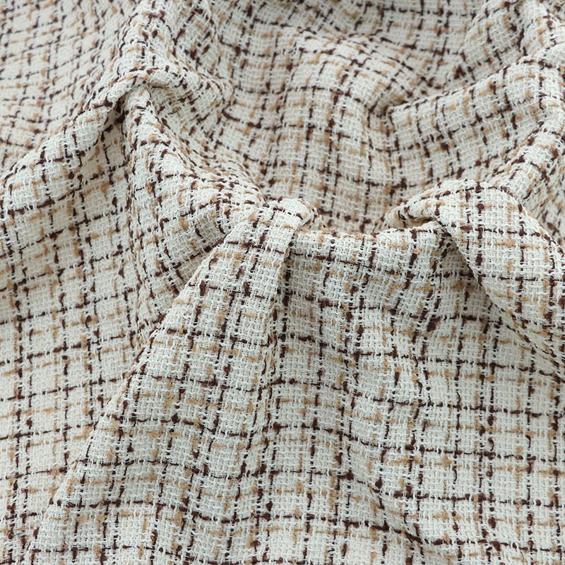 新款毛呢手格子面料 日韩大衣休闲服时装裤装外套西装箱包呢布料