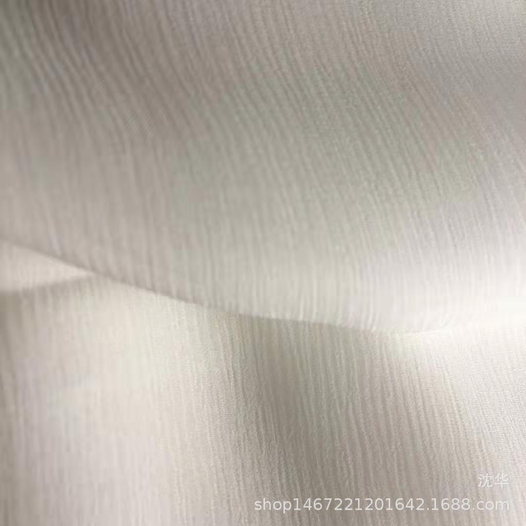 真丝顺纡绉 8姆米杨柳绉 100%桑蚕丝顺纡乔其绉