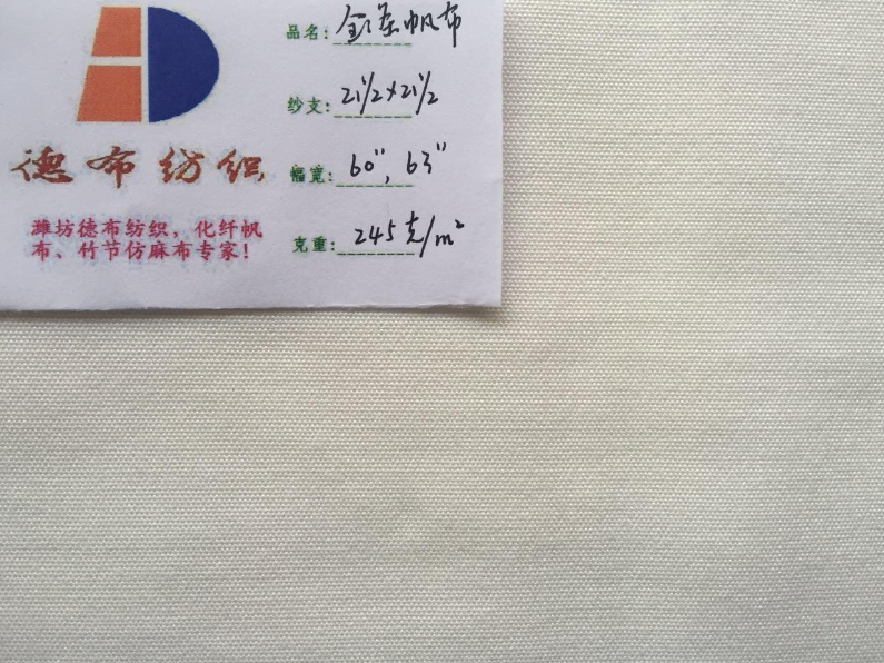 优质大化8安纯涤帆布2*2全涤帆布10/2*10/2涤短纤坯布