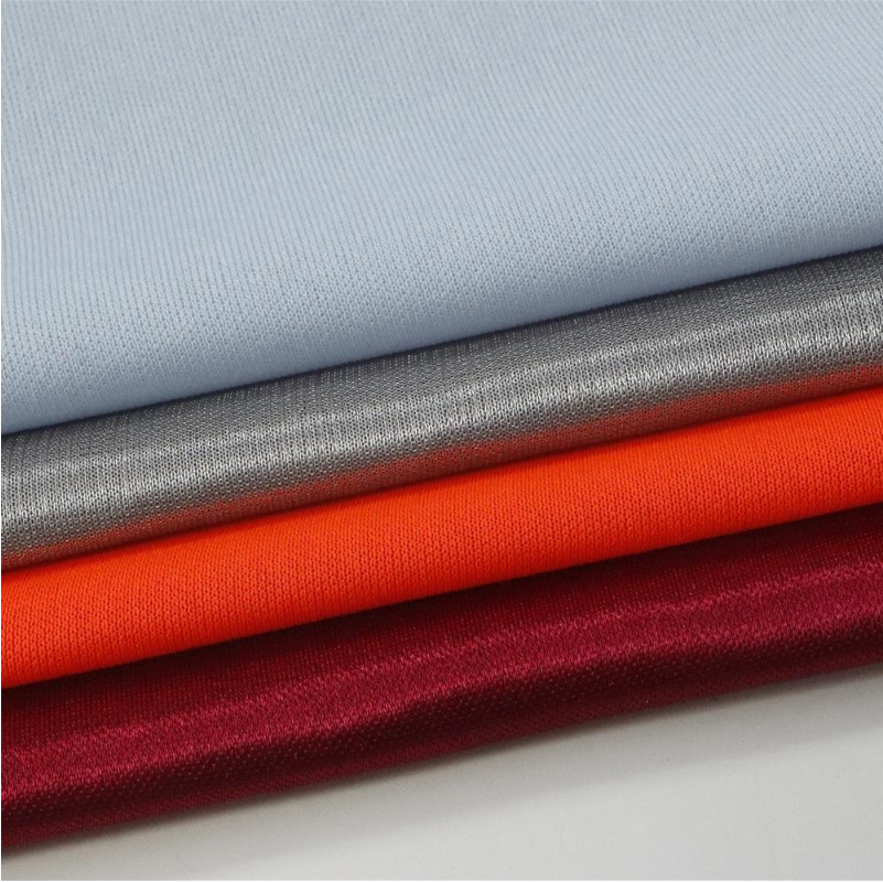 现货涤纶平板布 75D36F亮面针织校服面料包边布