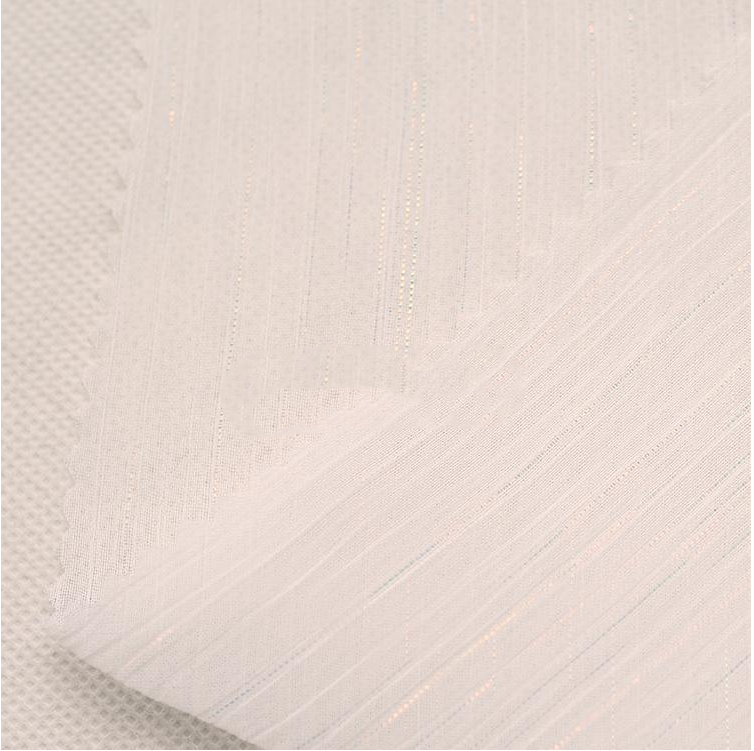 现货金银丝雪纺面料 金银线连衣裙子衬衫上衣汉服沙滩裙布料