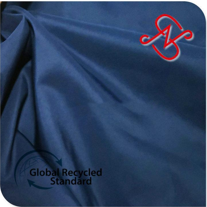 RPET消光春亚纺服装里料 再生环保羽绒服面料 GRS认证