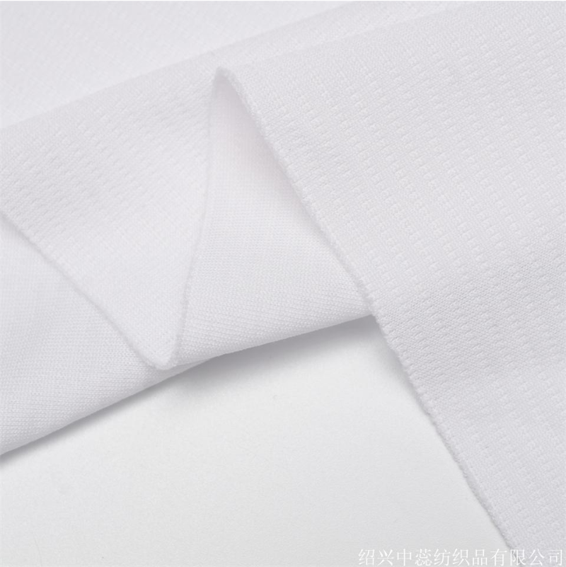 网眼布双条纹 校服针织t恤面料健康布料