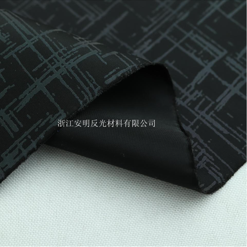 彩色烫金布 反光服面料 夹克风衣表演服面料 烫金夜光服面料
