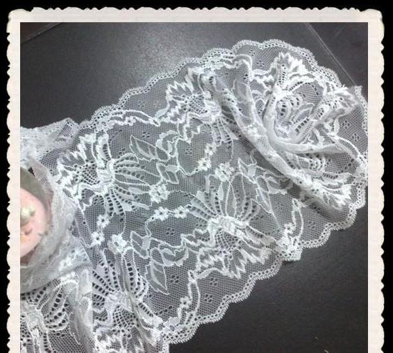 厂家直销 53贾卡压纱大边 蕾丝花边面料 内衣裙装服装辅料用布