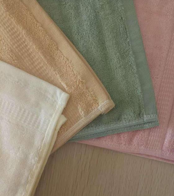 厂家批发竹纤维毛巾素色吸水纯棉毛巾