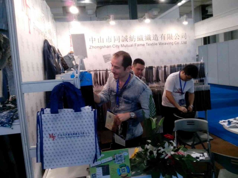 中山市同誠紡織織造有限公司上海展會第二天