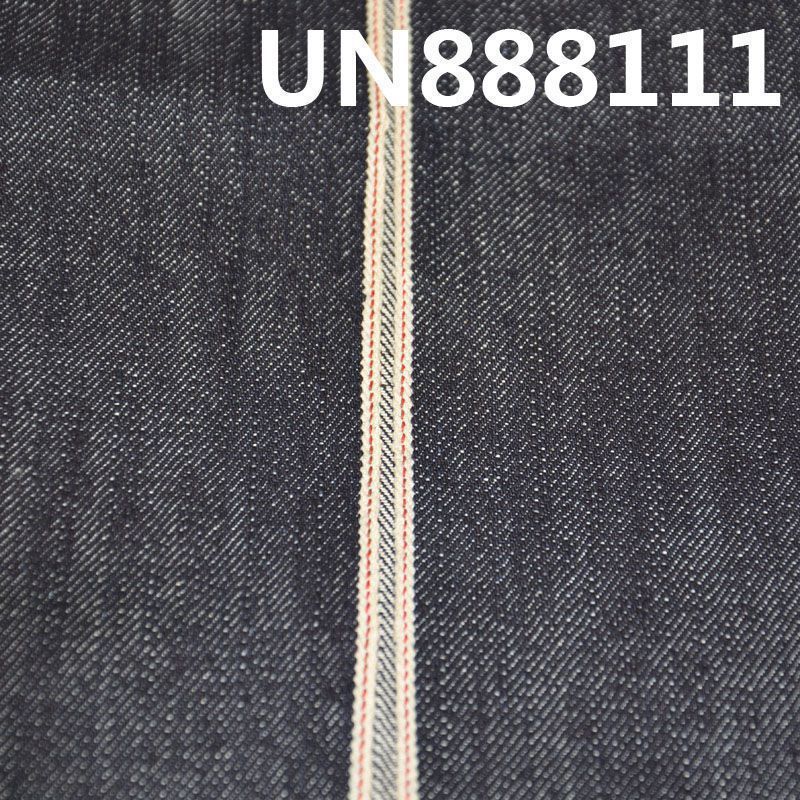 全棉竹节右斜牛仔 14oz 32/33" 赤耳DENIM丹宁布 全棉竹节右斜红邊牛仔布 UN888111