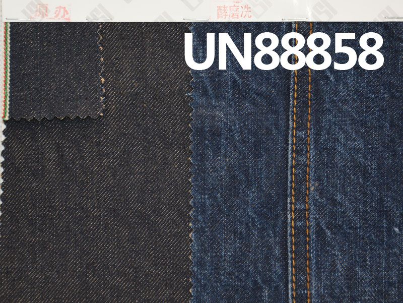 全棉竹節右斜紅邊牛仔布 14oz 31/32" UN88858