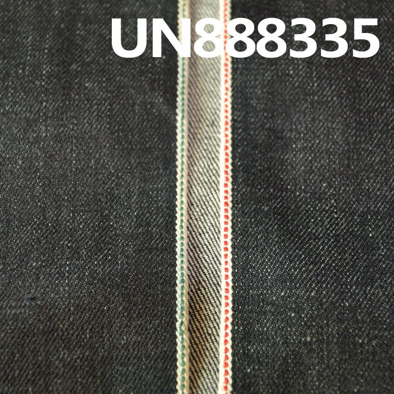 100%棉竹节右斜红边牛仔布 12.4oz 31/32" UN888335