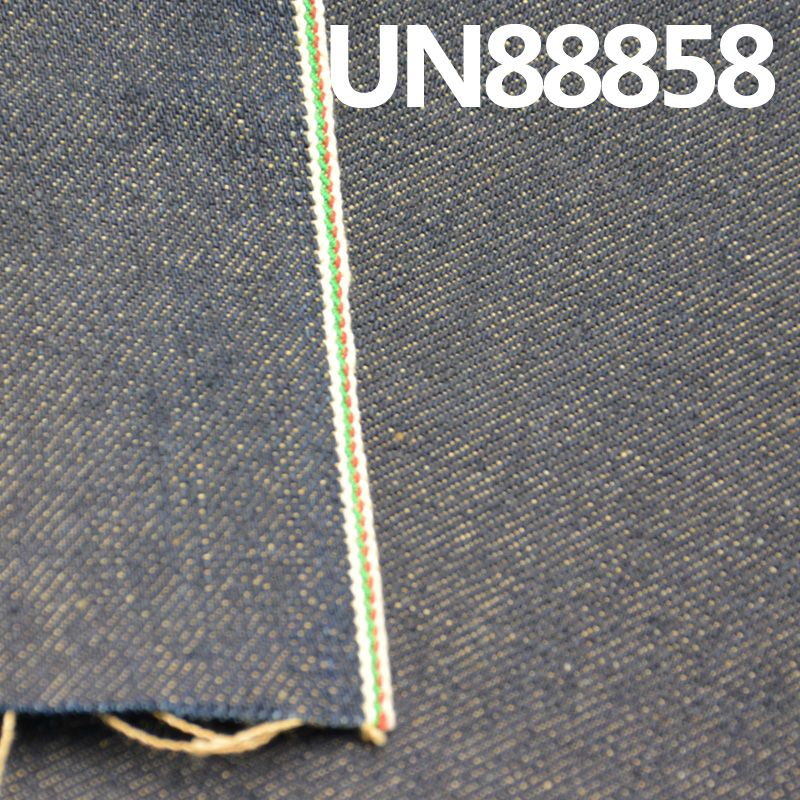 全棉竹节右斜红边牛仔布 14oz 31/32" UN88858