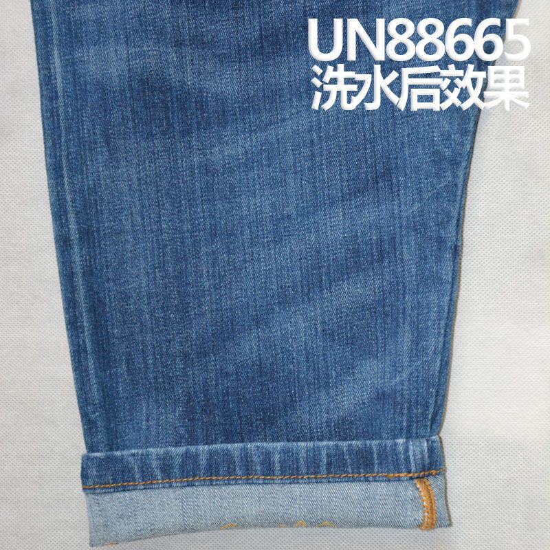 98.4%棉1.6%弹竹节右斜牛仔布 10.5oz 52/54" UN88665