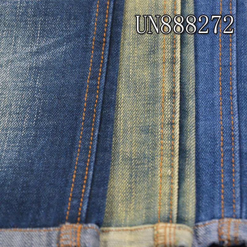 100%竹節右斜色邊牛仔布 12.5oz 31/32" UN888272