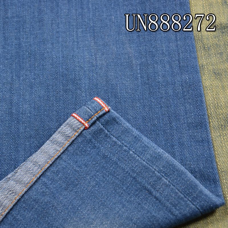 100%竹節右斜色邊牛仔布 12.5oz 31/32" UN888272