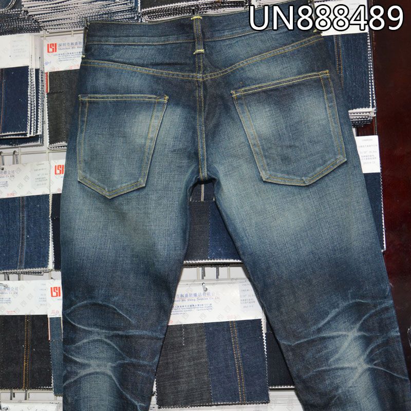 全棉竹節右斜紅邊牛仔布 14oz 32/33" UN888489