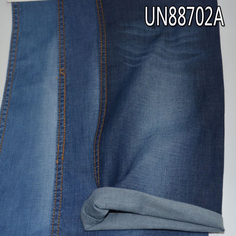 棉彈絲光精梳四片竹節牛仔布 5oz 54/56" UN88702A