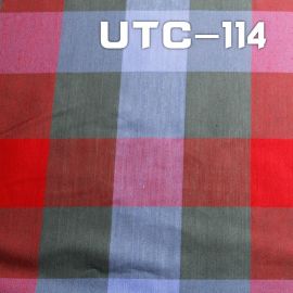 棉彈斜紋色織布 180g/m2 48/50" 棉彈雙面斜紋色織布 UTC-114