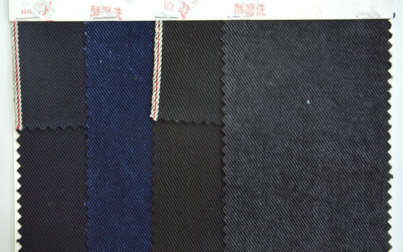 全棉色织红边牛仔布|13.3安士(oz)纯棉色边牛仔布|四片左斜|赤耳丹宁|牛仔裤 牛仔外套面料