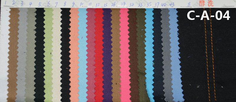 全棉斜紋染色布 185g/m2 57/58" 21*21 C-A-04