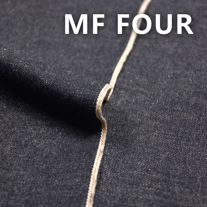 100%棉竹節養牛右斜色邊牛仔布 14.5oz 32/33" MF FOUR