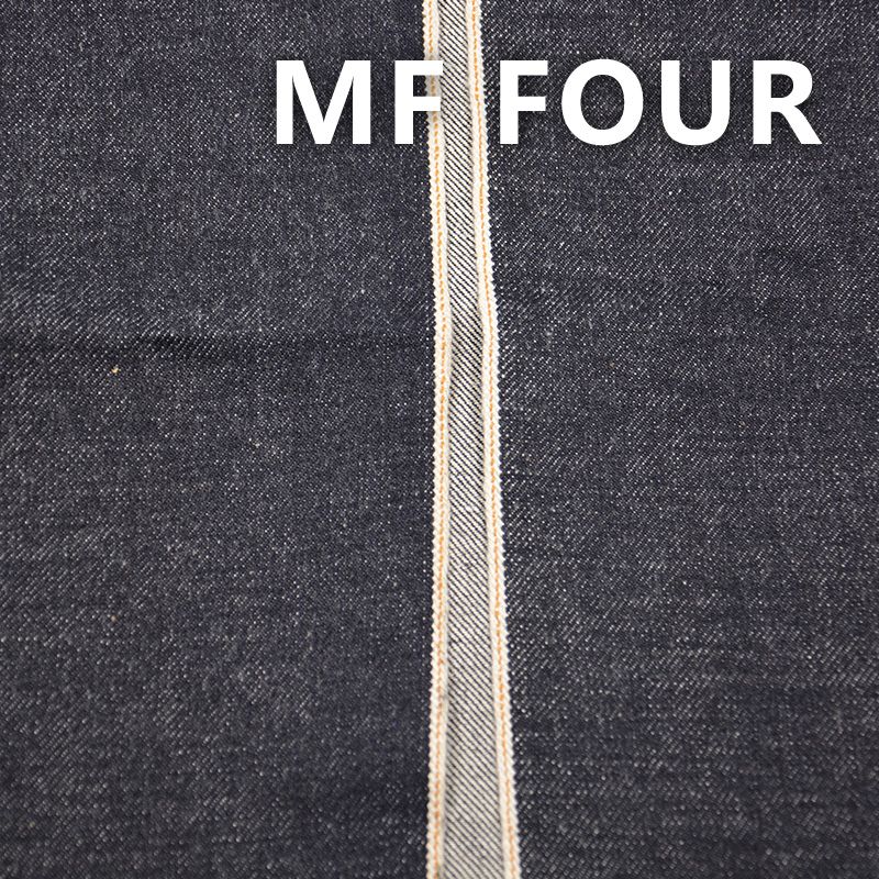 100%棉竹节养牛右斜色边牛仔布 14.5oz 32/33" MF FOUR