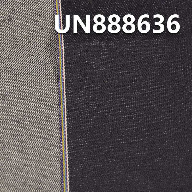 100%棉右斜红边牛仔布 14oz 32/33" UN888636