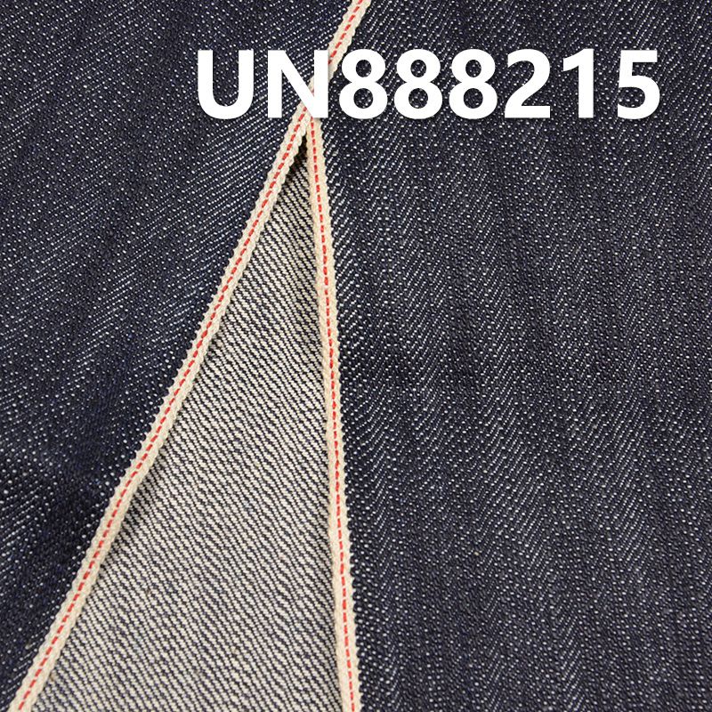 全棉粗犷竹节右斜红边牛仔布 15.6oz 32/33" UN888215