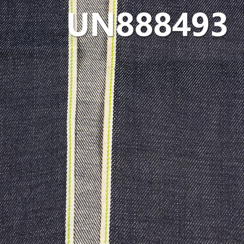 100%棉竹節右斜紅邊牛仔布  32/33"  12.3oz UN888493