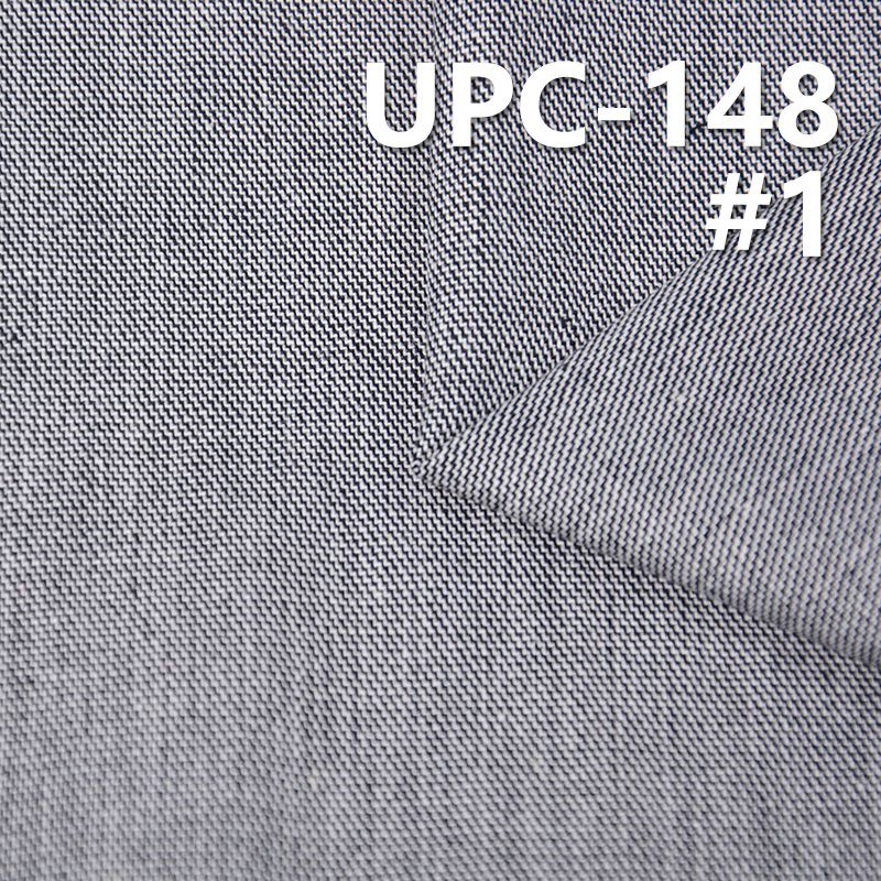 棉彈黑白双面斜紋色織布 234g/m2 52/54" UPC-148