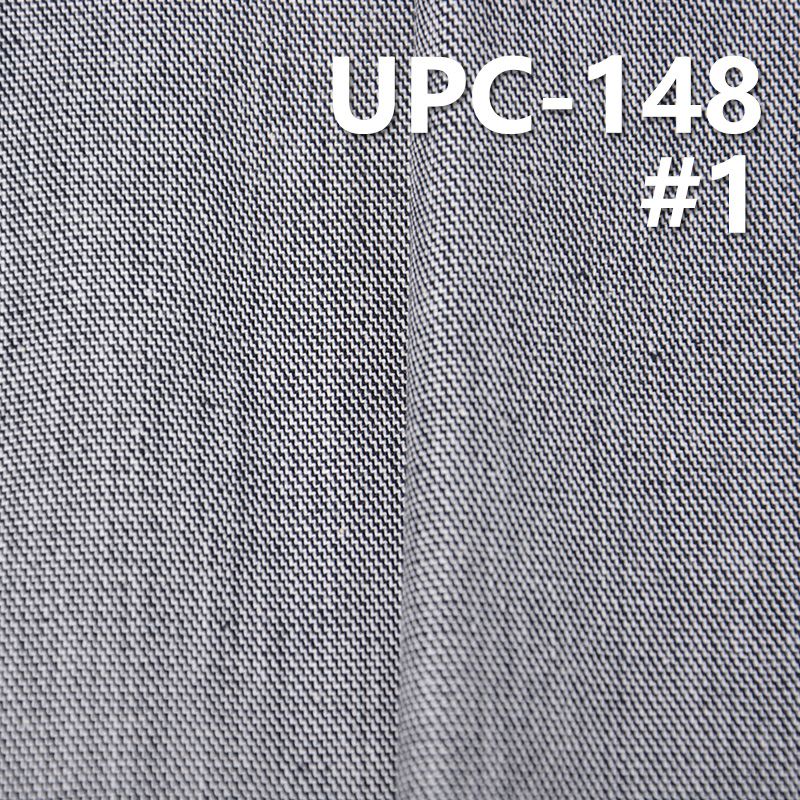 棉弹黑白双面斜纹色织布 234g/m2 52/54" UPC-148