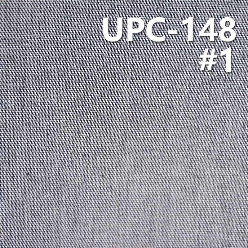 棉弹黑白双面斜纹色织布 234g/m2 52/54" UPC-148
