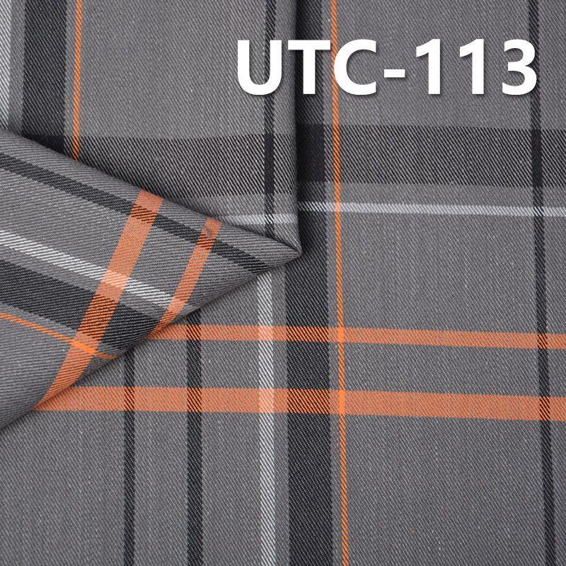 棉彈斜紋色織布 180G/M2 48/50" 棉彈雙面斜紋色織布 UTC-113