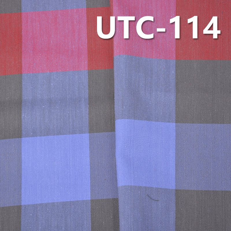 棉弹斜纹色织布 180g/m2 48/50" 棉弹双面斜纹色织布 UTC-114