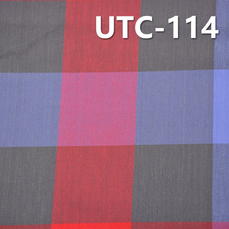 棉彈斜紋色織布 180g/m2 48/50" 棉彈雙面斜紋色織布 UTC-114