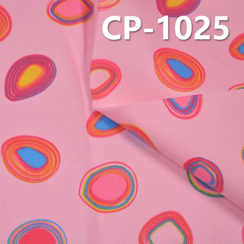 全棉108x58斜纹布印花 195g/m2 57/58" CP-1025