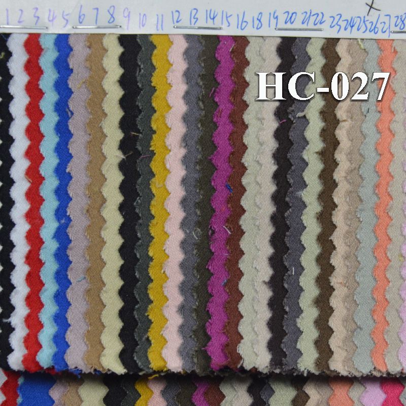 棉弹色丁染色布緞紋染色布 200g/m2 46/47" 97%棉3%氨綸緞紋染色布  HC-027