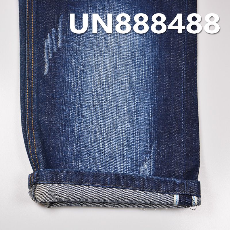 全棉竹節右斜色邊牛仔布 12.5oz 32/33" UN888488