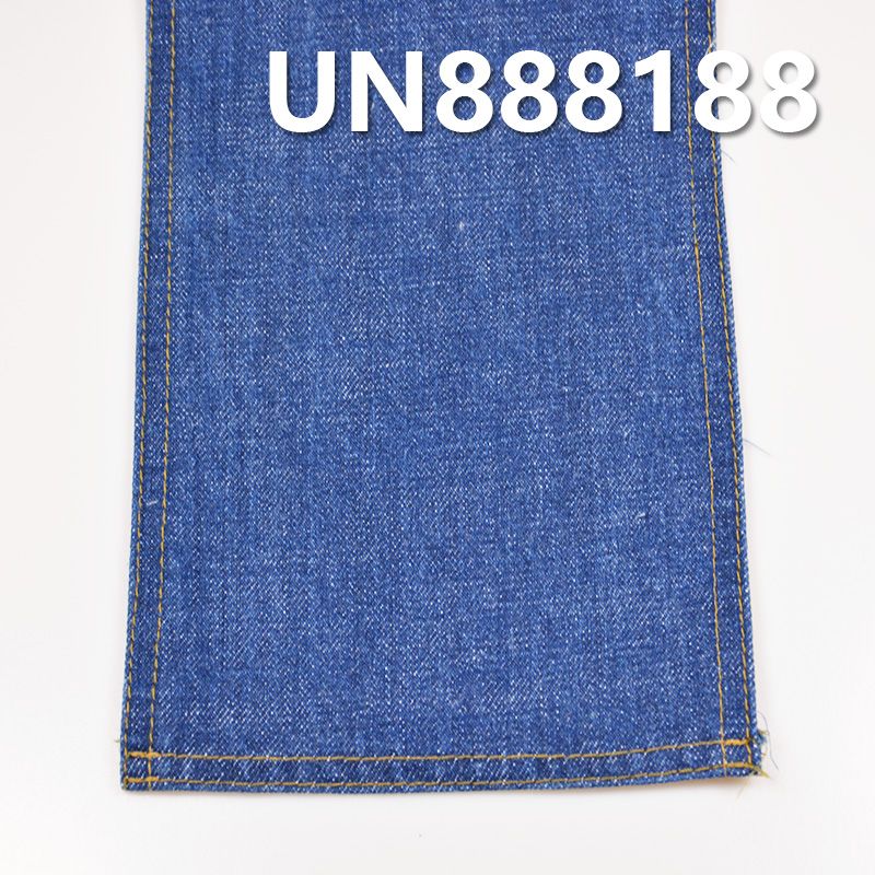 全棉竹节右斜提花红邊牛仔 13oz 32" UN888188