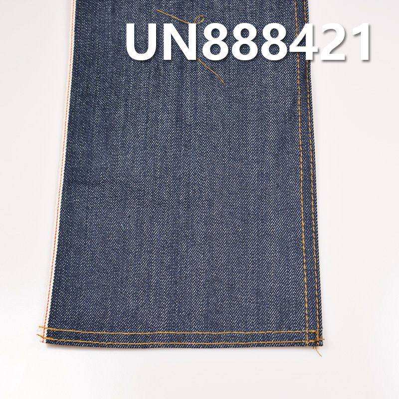 100%棉竹節右斜紅邊牛仔布 11.7oz 31/32" UN888421