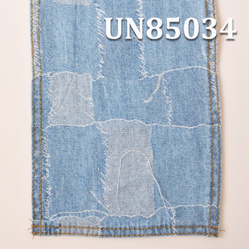 全棉提花百家衣牛仔布 9.9oz 58/59" UN85034