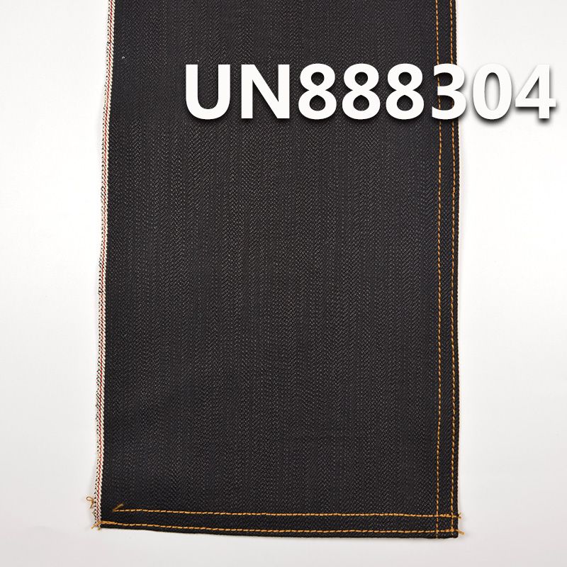 100%棉竹节克經克纬色织右斜红边牛仔 16oz 32/33" UN888304