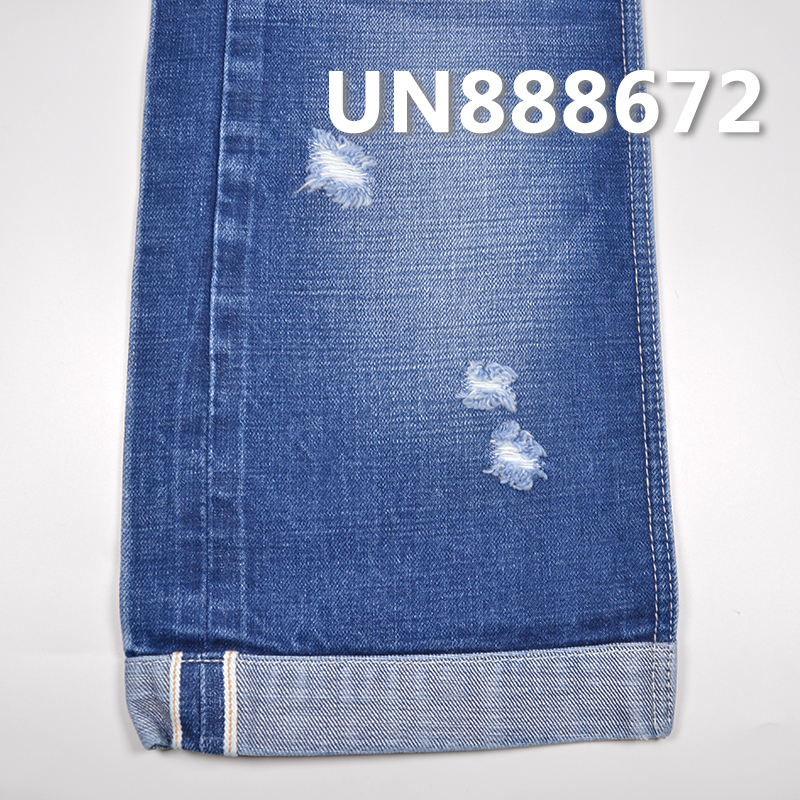 100%棉竹節右斜紅邊牛仔布 13oz 32/33" UN888672